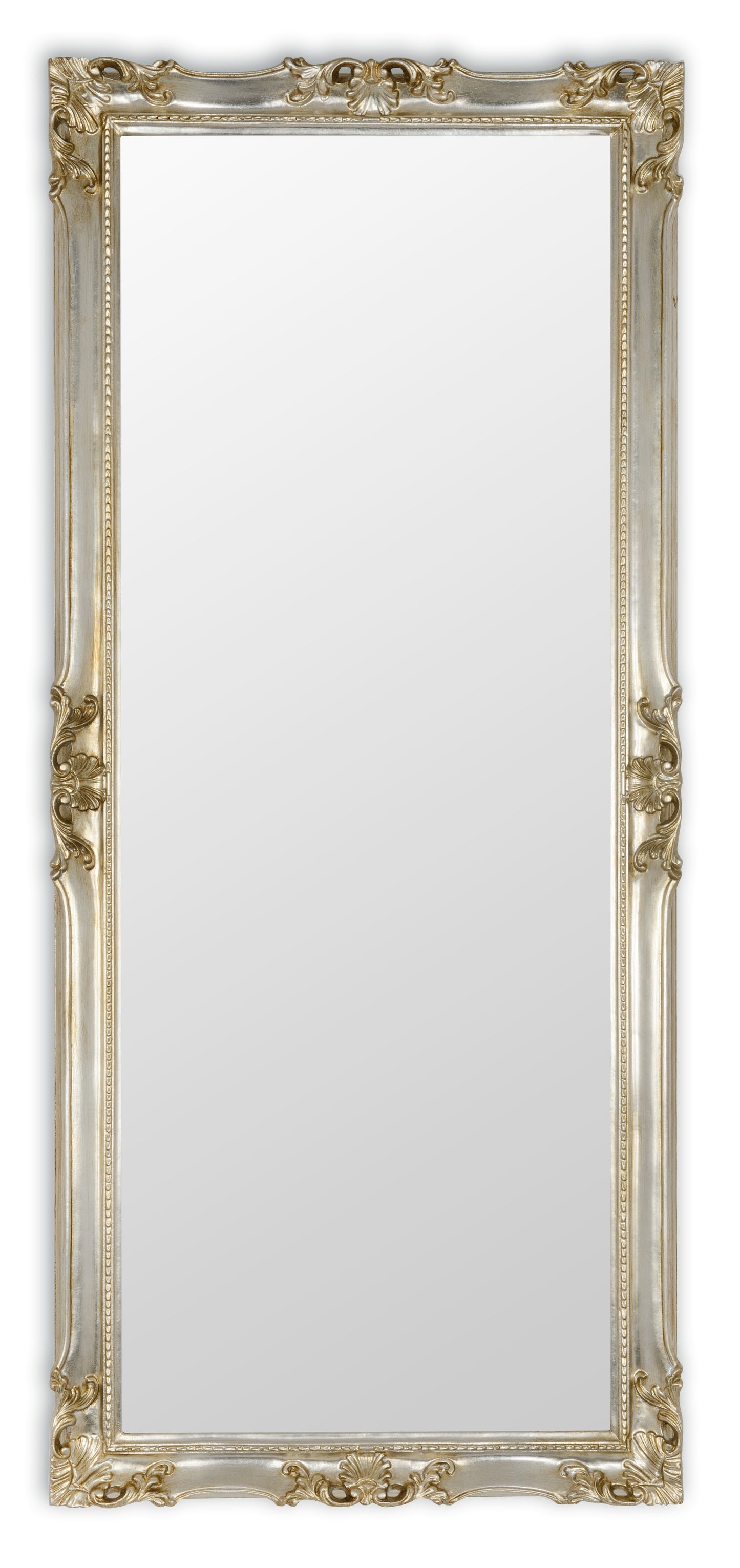 Specchio da parete lungo barocco, made in Italy, foglia oro 62x142 cornice legno #5005