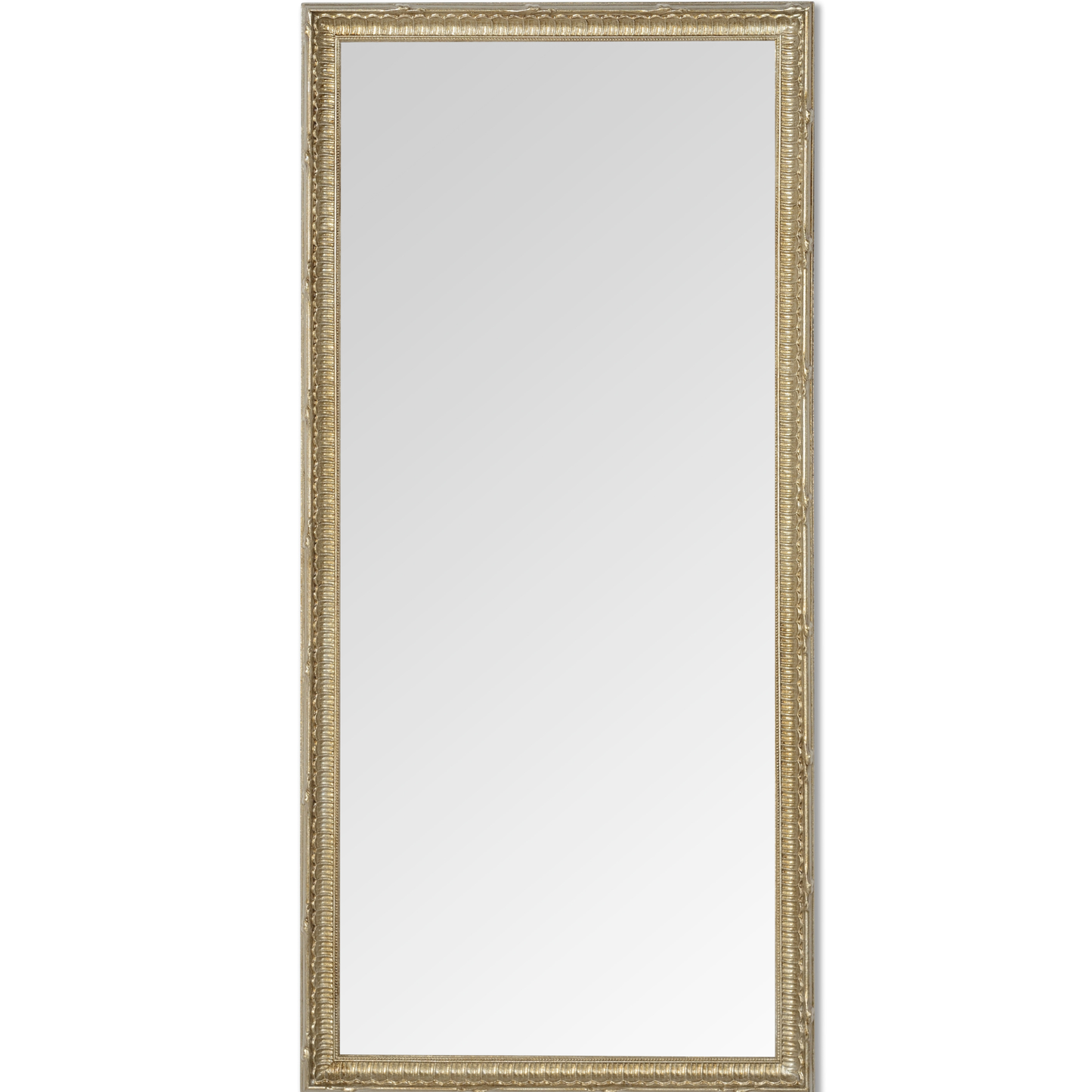 wall mirror silver antique 35x75 cm wooden frame made in Italy MO.WA