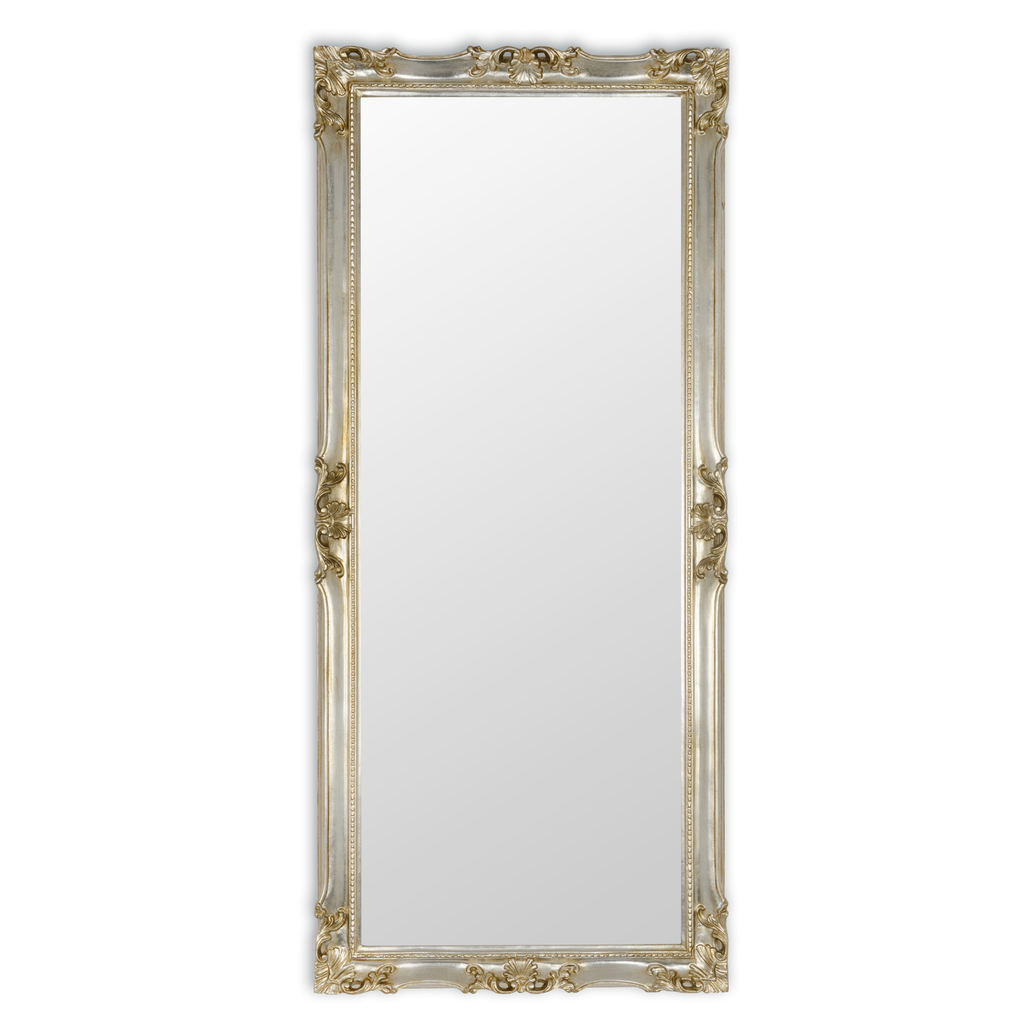 wall mirror silver leaf 62x142 cm wooden frame made in Italy MO.WA