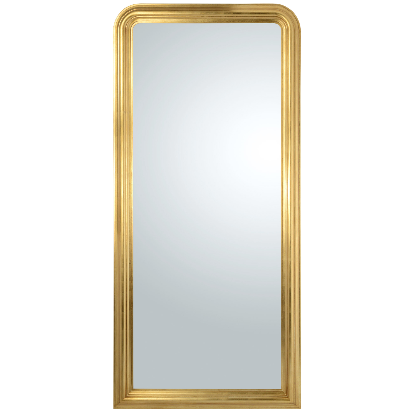 Grand miroir mural 87x187cm, miroir classique à la feuille d'or, fabriqué en Italie