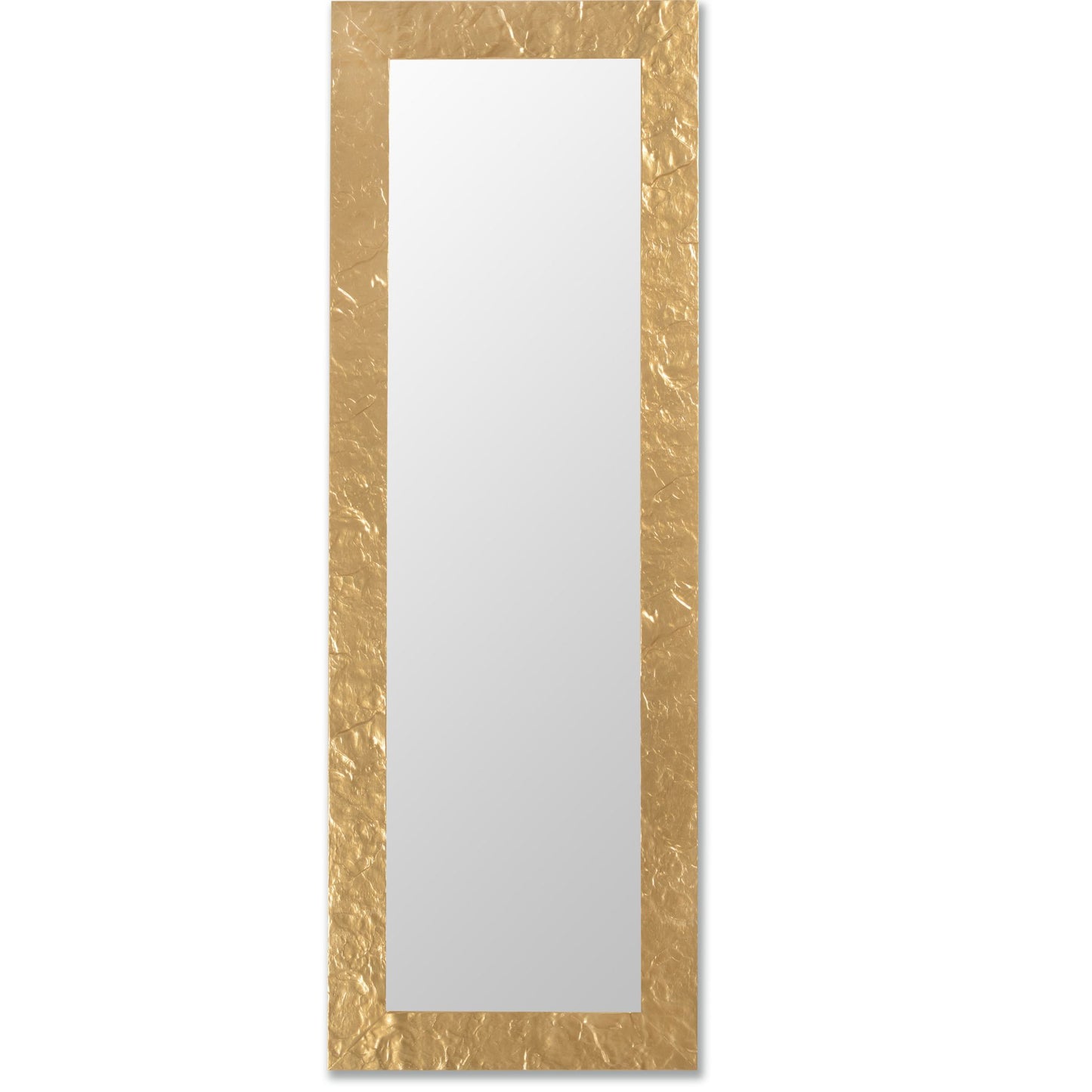 Specchio da Parete Argento 50x145 con cornice in legno, made in Italy #MMA