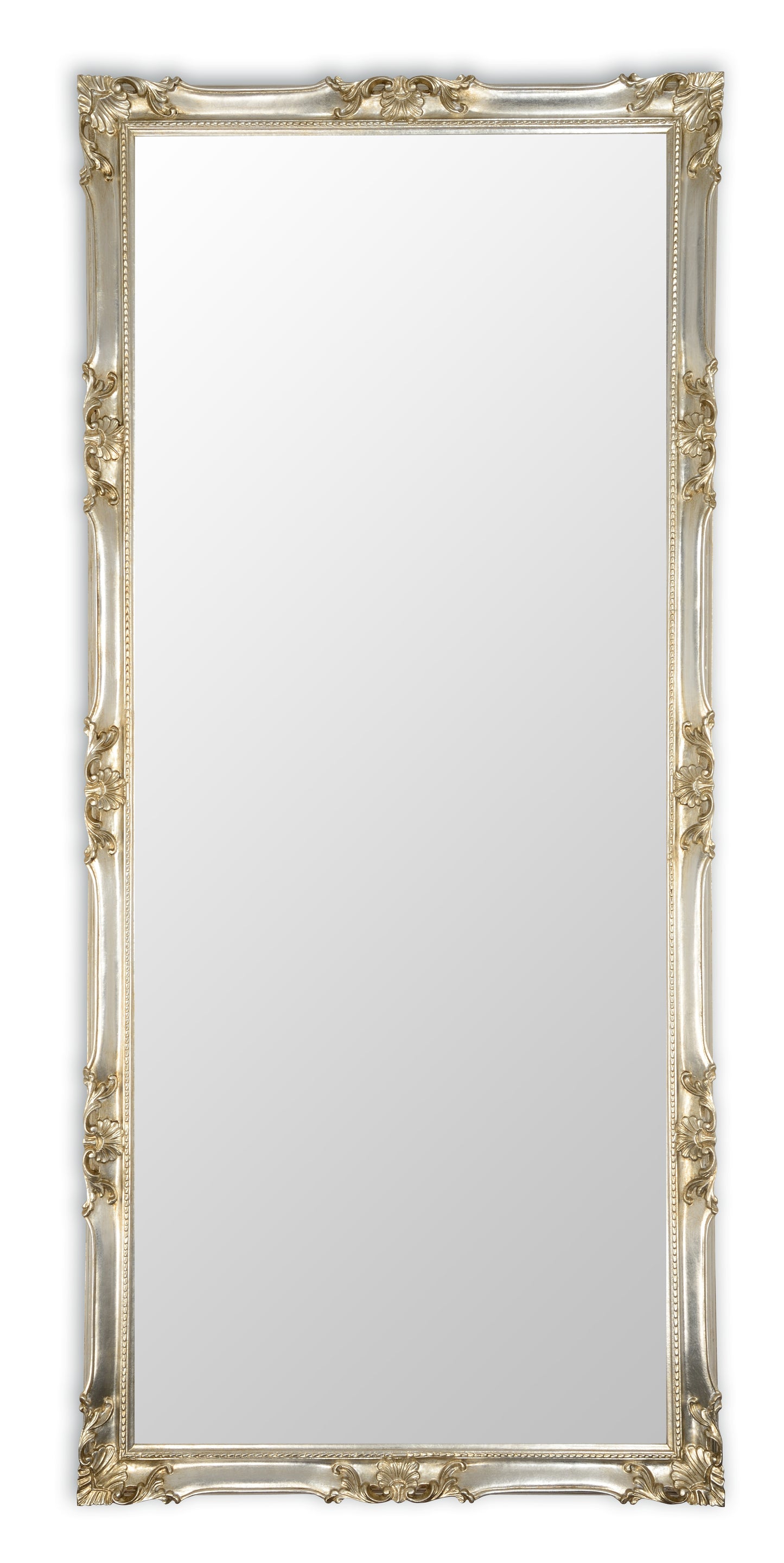 MO.WA Specchio da parete grande 82x182 legno foglia oro Made in Italy