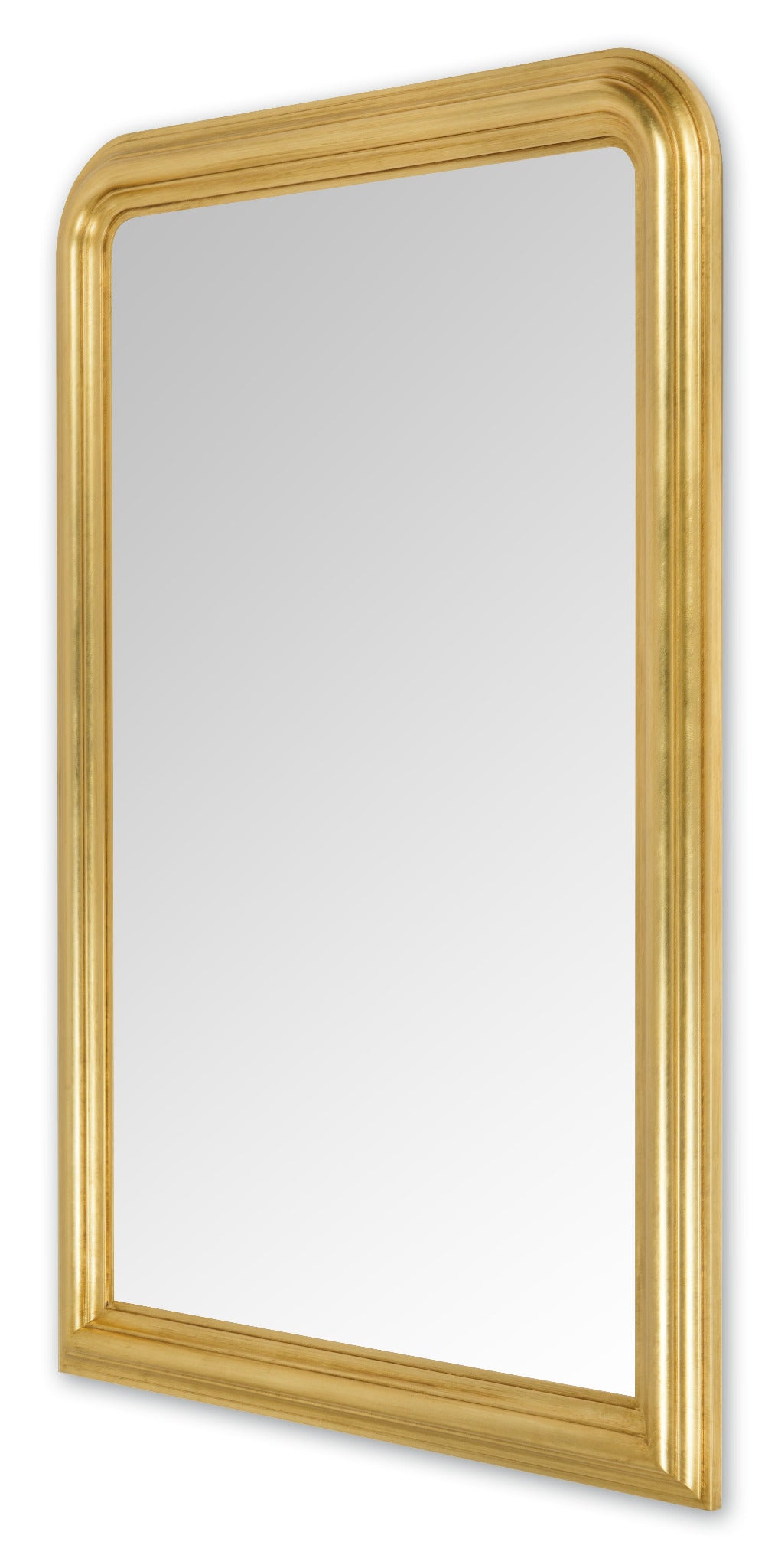 Miroir mural classique MO.WA à la feuille d'or, cadre en bois 92 x 137 cm, fabriqué en Italie