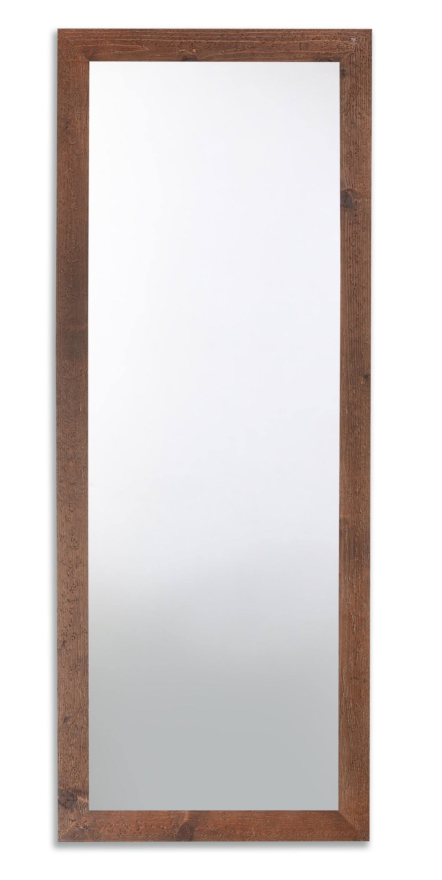 Specchio da parete lungo moderno in legno 57x147 bianco shabby, made in Italy