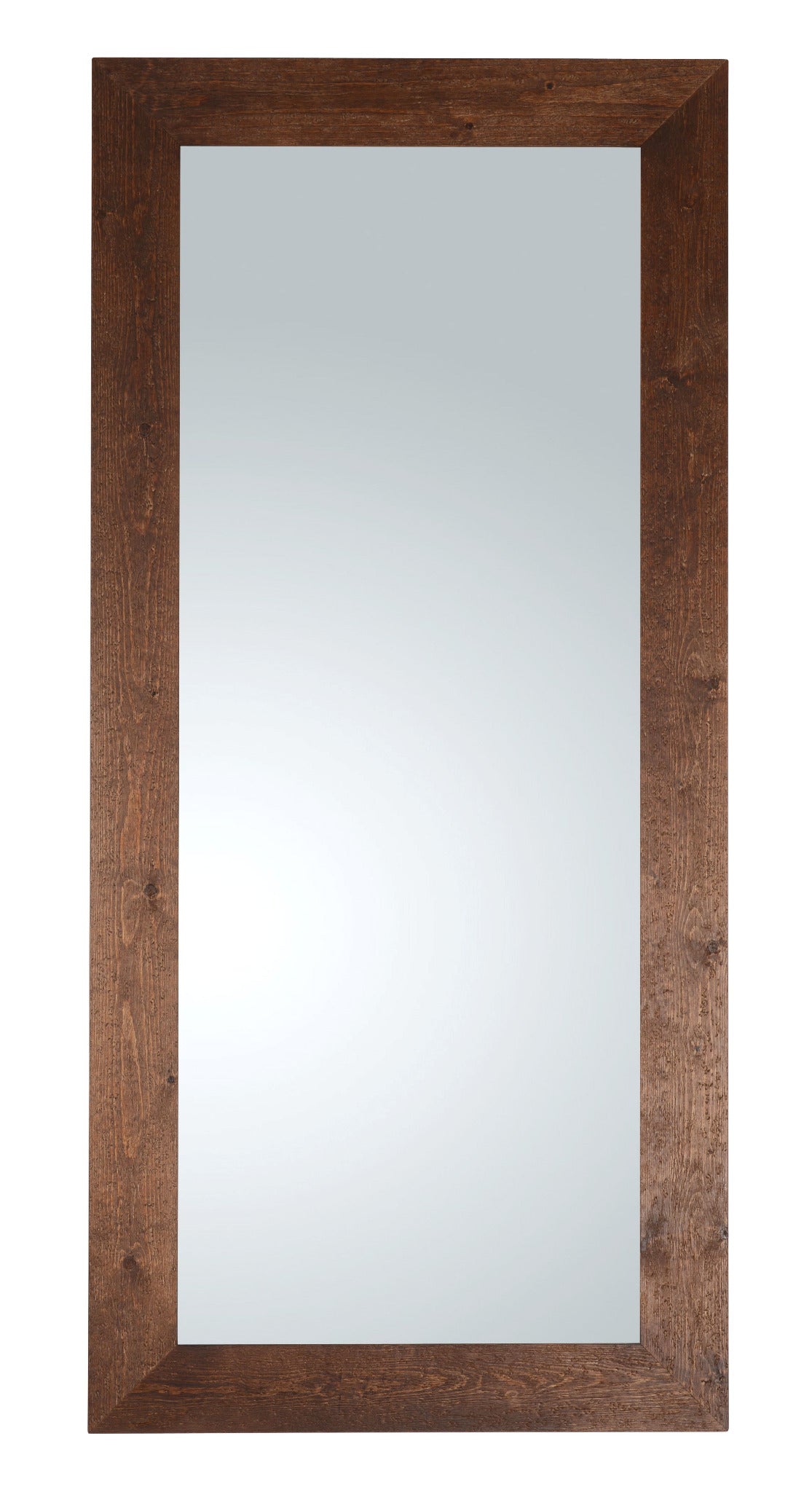 MO.WA Specchio da parete grande 82x182 cm Made in Italy cornice legno bianco shabby #8090