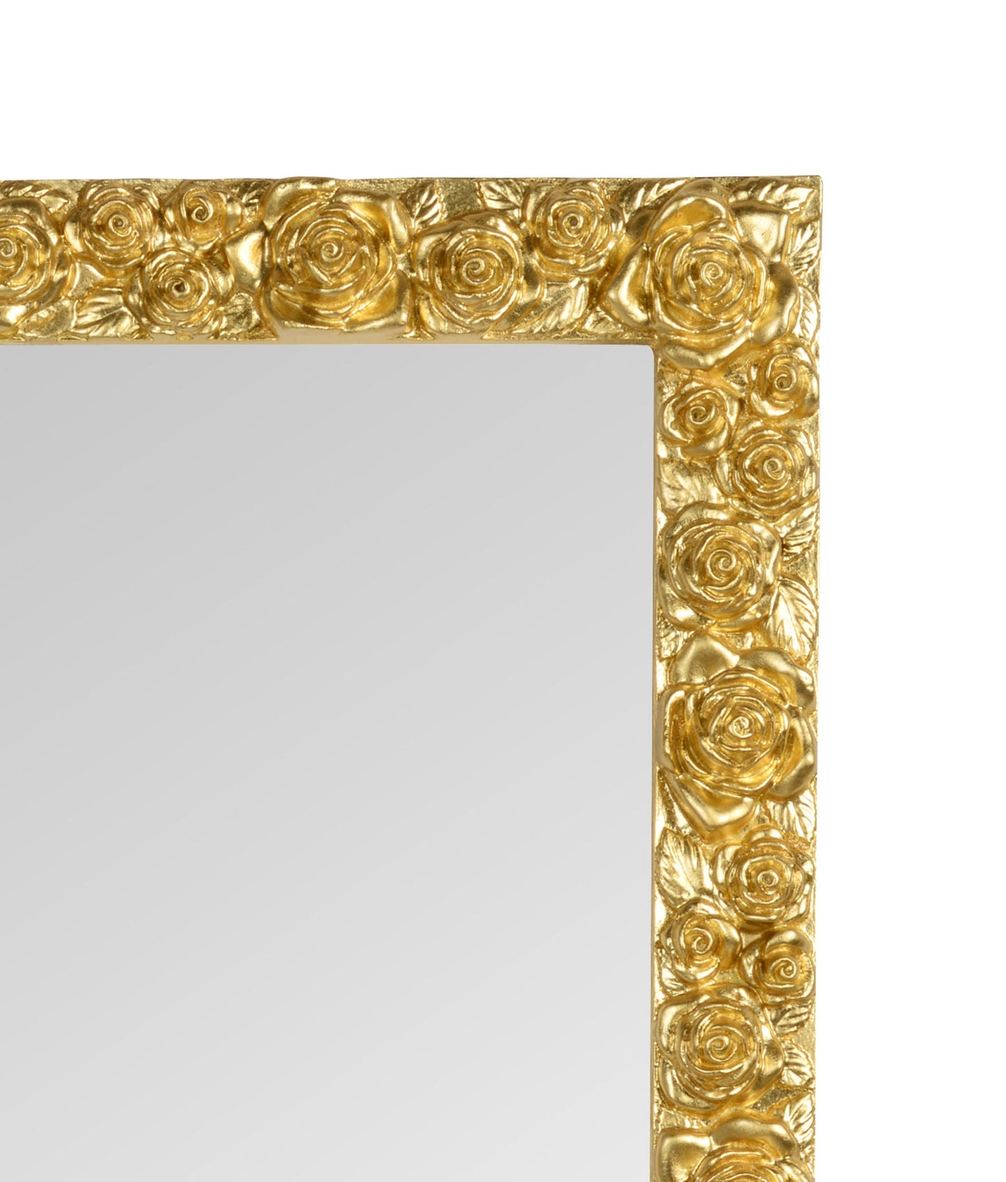 Miroir mural à la feuille d'or 62x82, fabriqué en Italie #-rose