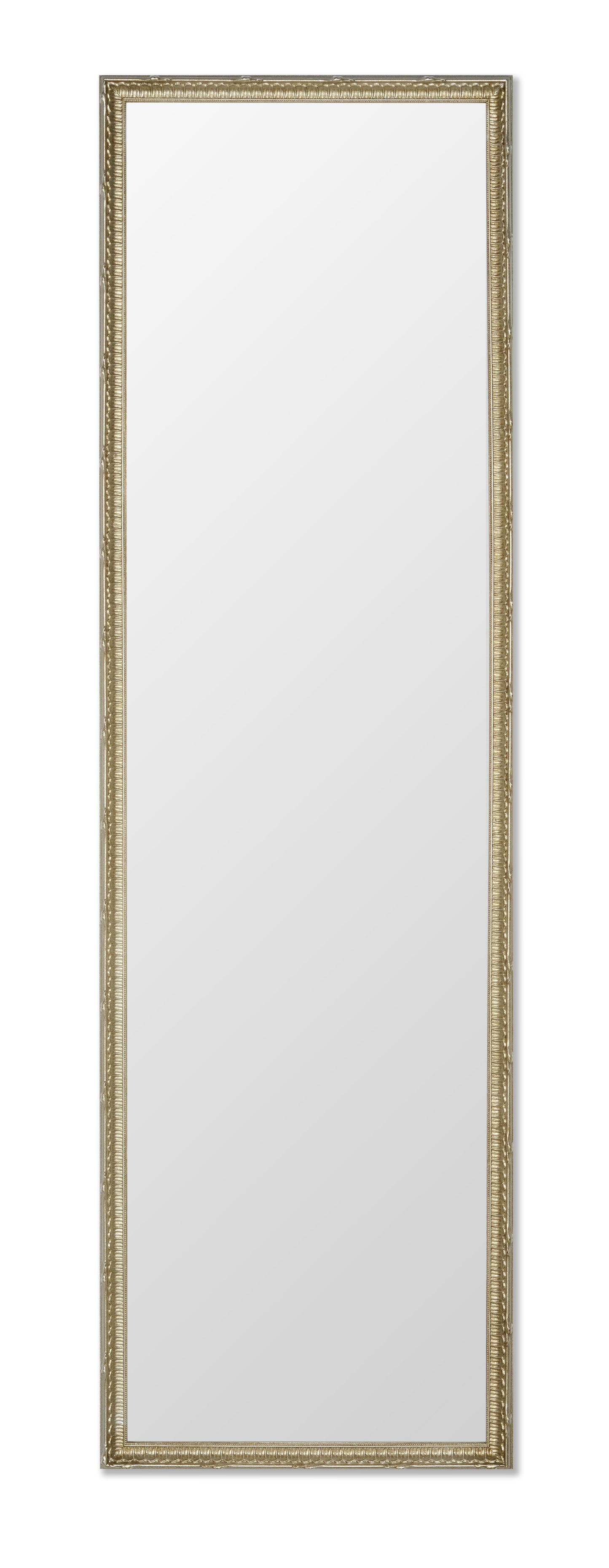 Specchio da Parete con Cornice Classica legno dorato cm. 40x135, Made in Italy #marchi