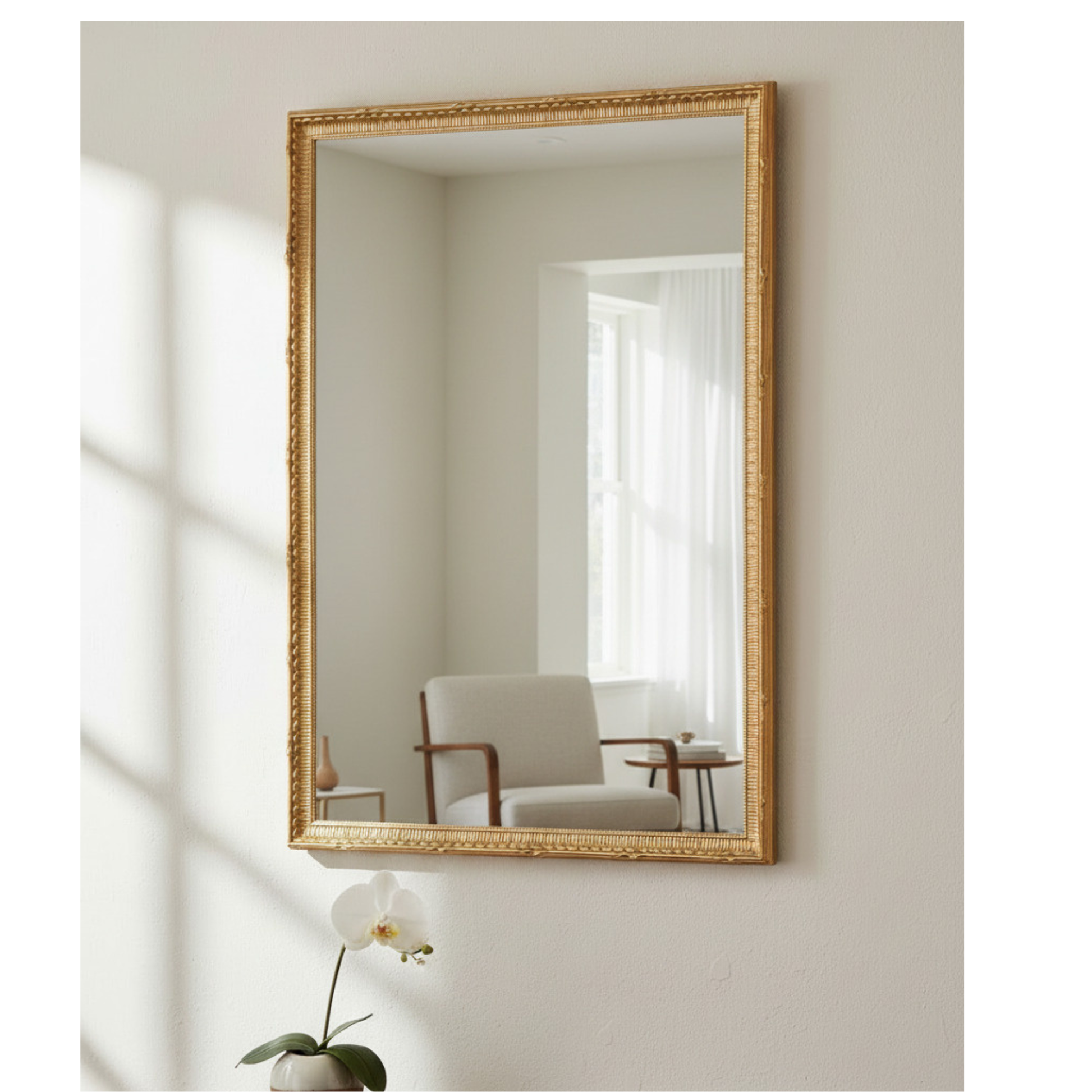 wall mirror gold 45x65 cm wooden frame made in Italy MO.WA