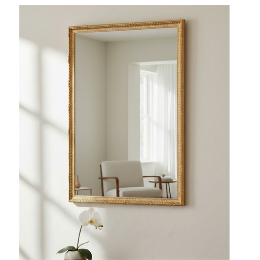 Specchio da Parete con Cornice Classica oro cm. 45x65, Made in Italy #marchi