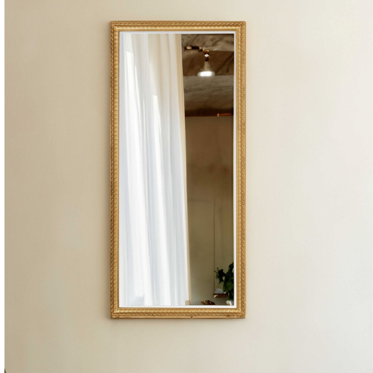 wall mirror gold classic 35x75 cm wooden frame made in Italy MO.WA