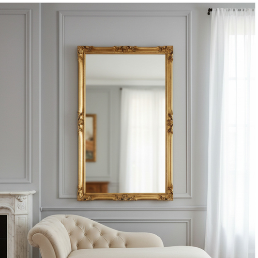 wall mirror gold leaf 82x142 cm  wooden frame  made in Italy MO.WA