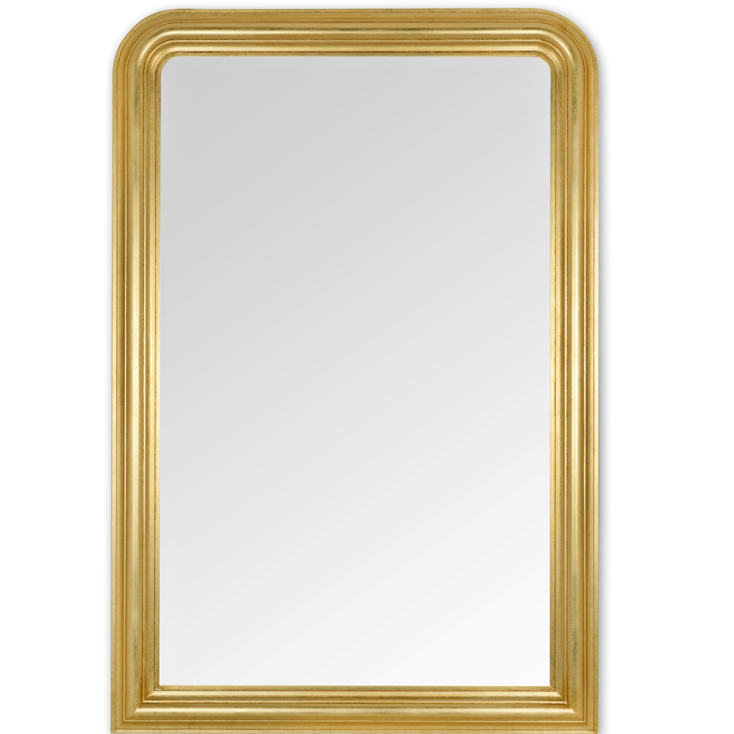 Miroir mural classique MO.WA à la feuille d'or, cadre en bois 92 x 137 cm, fabriqué en Italie