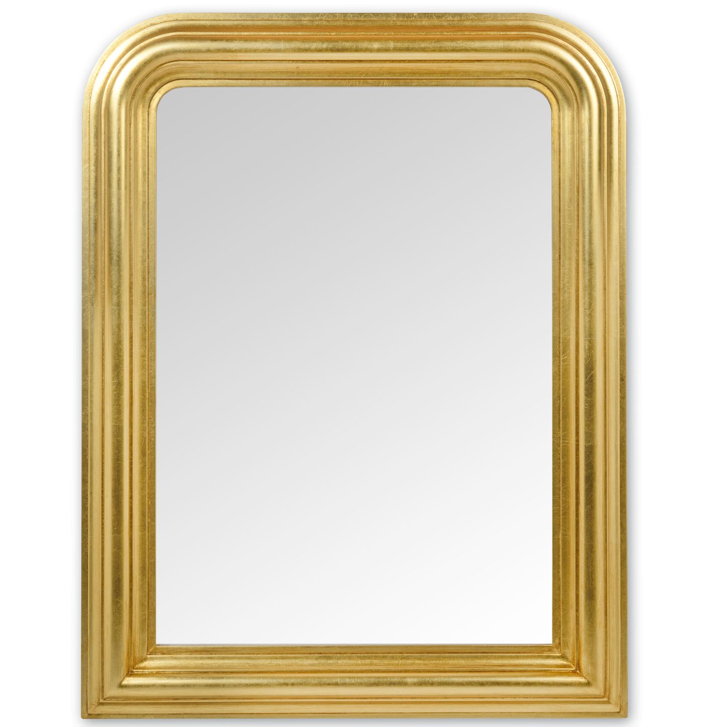 MO.WA Specchio da parete classico foglia oro, made in Italy, 67x87 cm #70