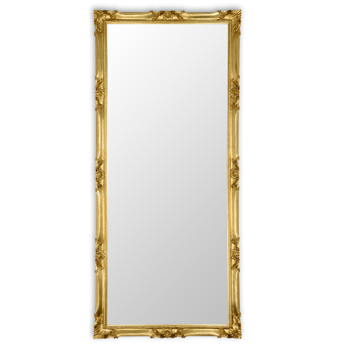 wall mirror gold leaf 82x182 cm wooden frame made in Italy MO.WA