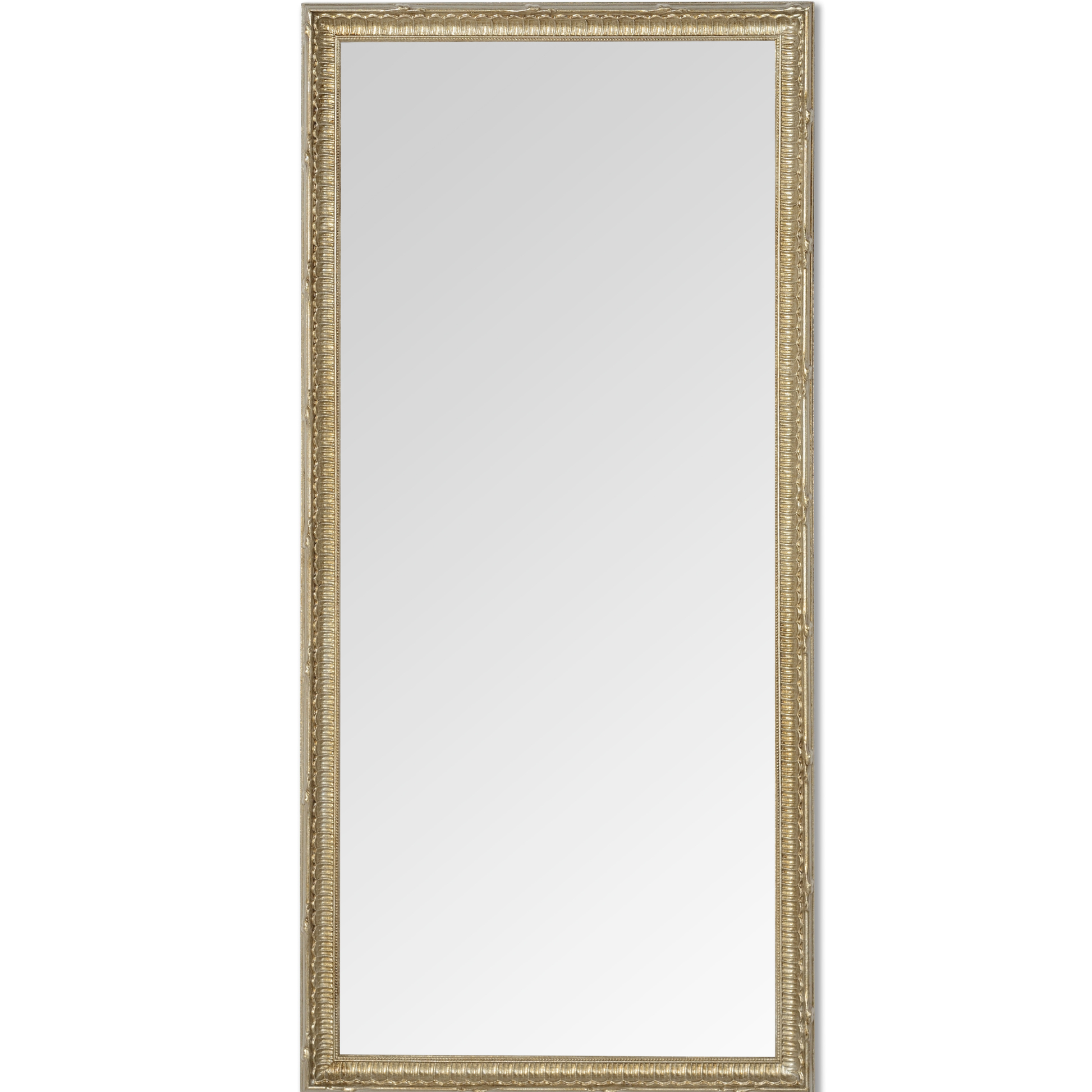 wall mirror silver antique 35x75 cm wooden frame made in Italy MO.WA