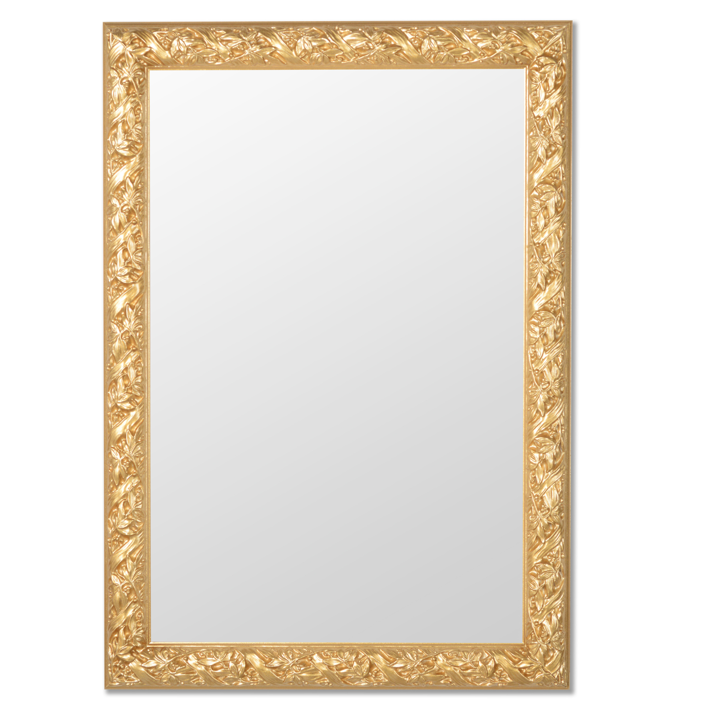 MO.WA Specchio da parete legno classico oro 50x70, Made in Italy #908_5070_ORO