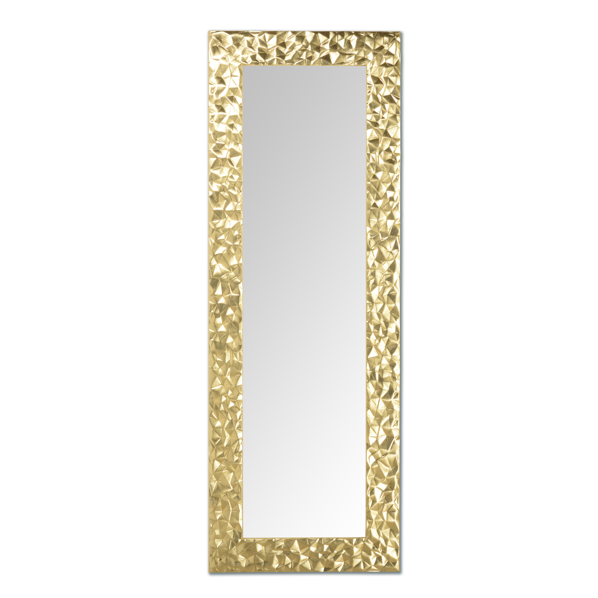 wall mirror gold leaf 52x147 cm wooden frame made in Italy MO.WA