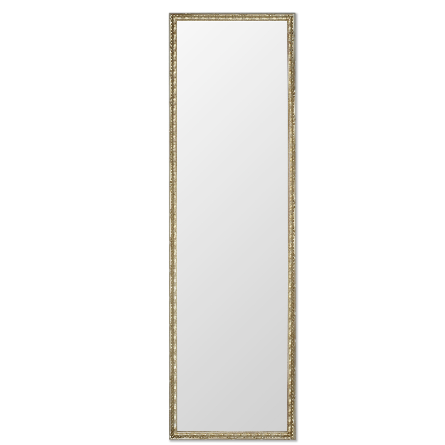 Specchio con Cornice Classica legno argento antico cm. 40x135 Made in Italy #marchi