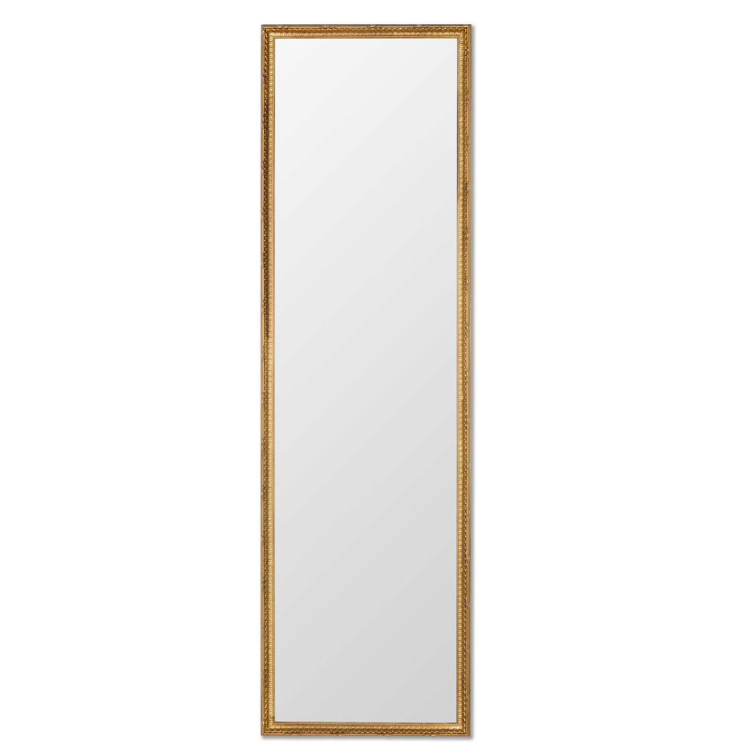 Specchio da Parete con Cornice Classica legno dorato cm. 40x135, Made in Italy #marchi