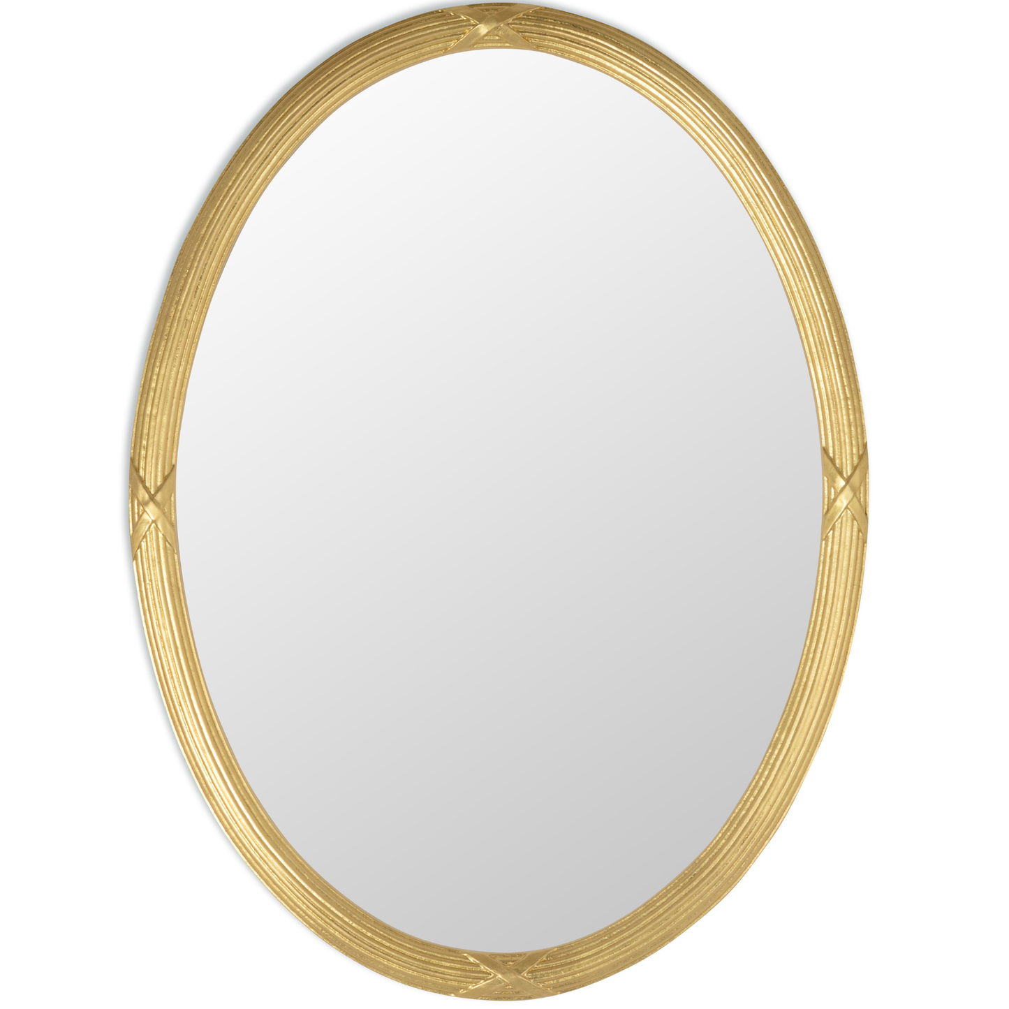 Miroir mural ovale MO.WA Classic Gold, 56 x 76 cm, style antique, fabriqué en Italie