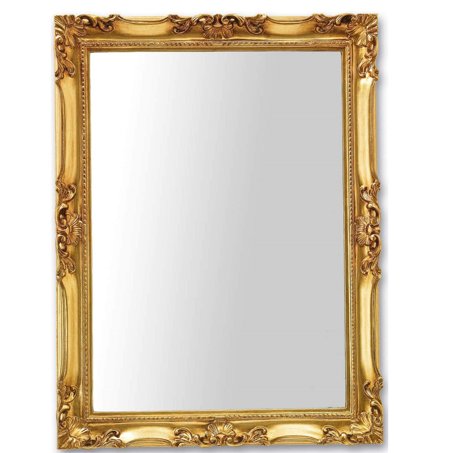Specchio da Parete classico barocco 62x82 Foglia Oro, Made in Italy #5005