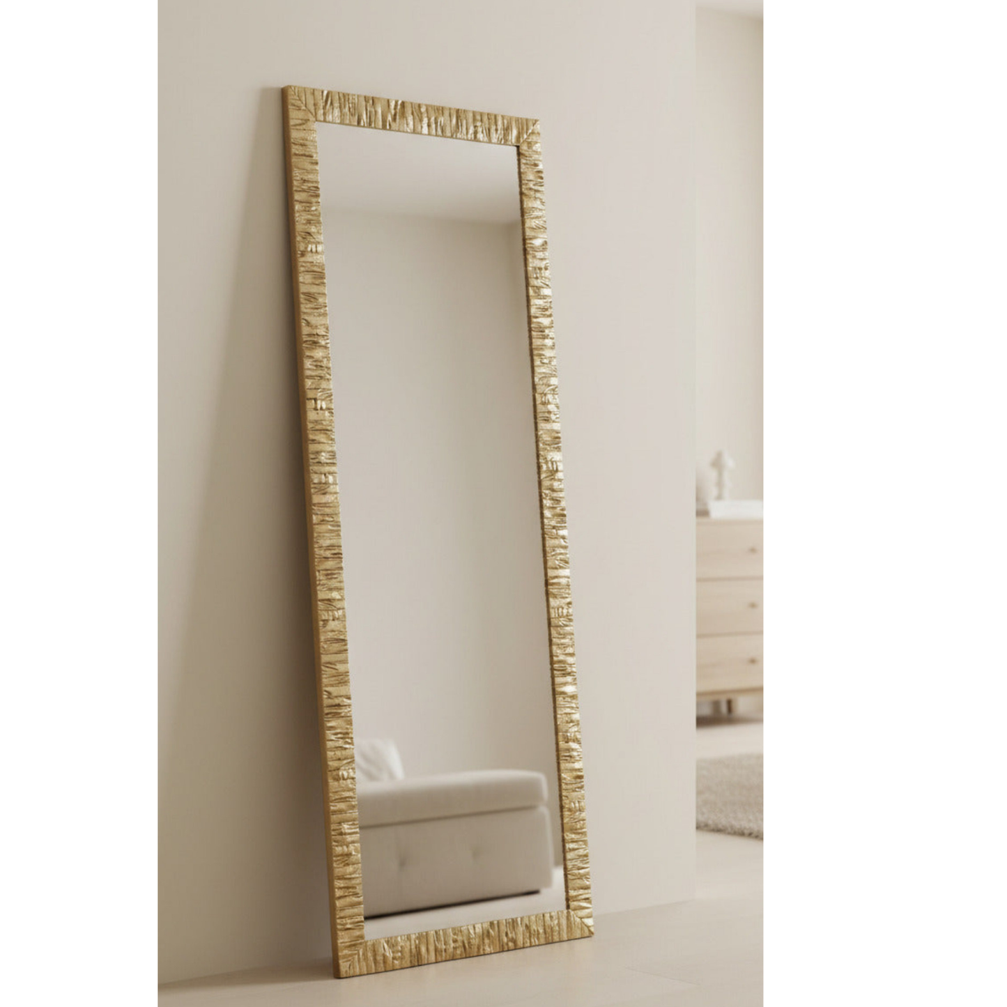 Specchio da Parete con Cornice Legno argento antico cm. 55x145, made in Italy #mattoni