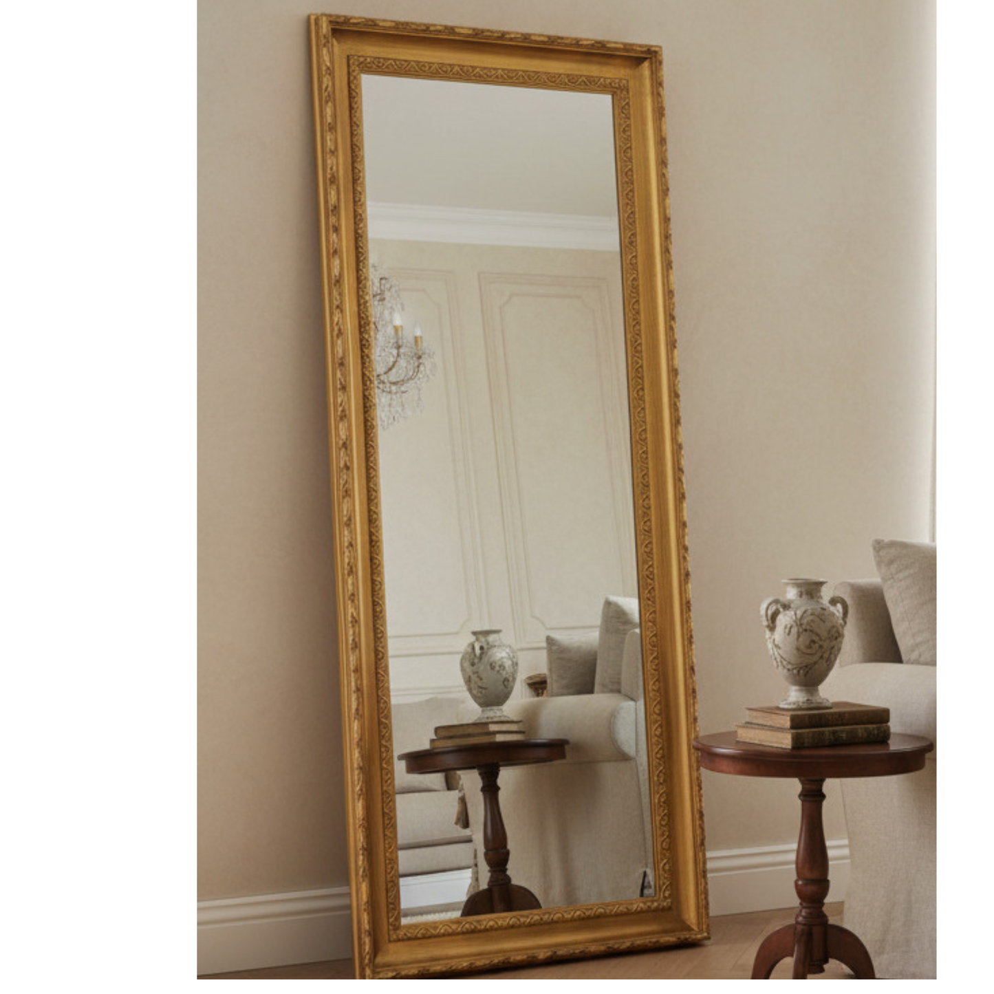 MO.WA Specchio da parete foglia oro 67x167, made in Italy #408