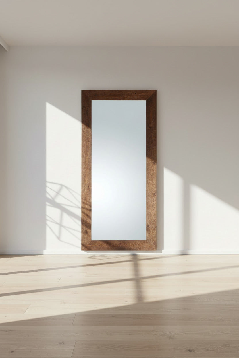 Specchio da parete grande legno moderno cm. 82x182, made in Italy #8090