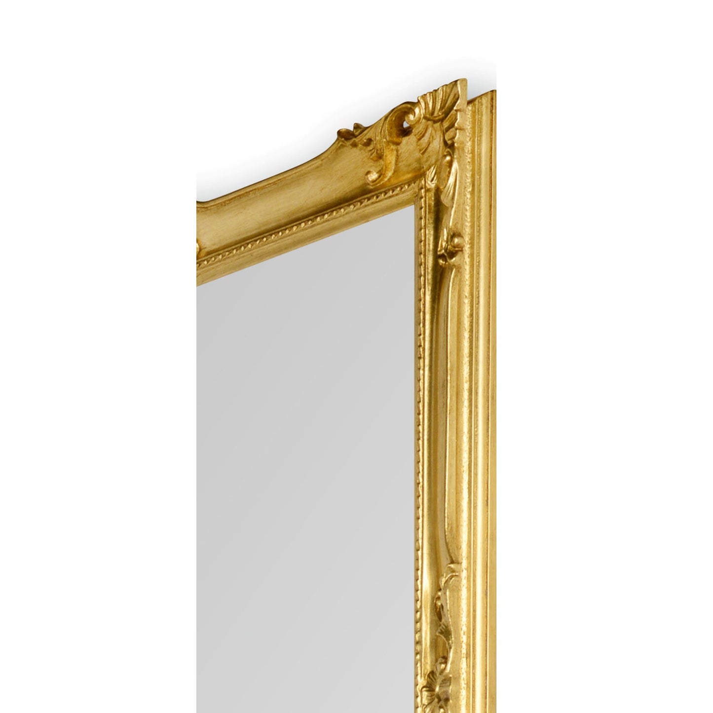 Specchio da parete grande barocco 82x142 foglia oro antico, made in Italy